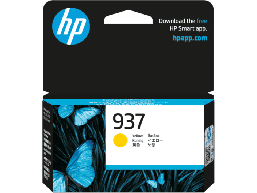 HP 937 黃色原裝墨盒